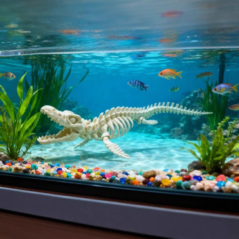 Marine Aquarium Home - Nieuw Dinosaurus Skeletmodel Aquarium Landschapsdecoratie Zee-reptielen