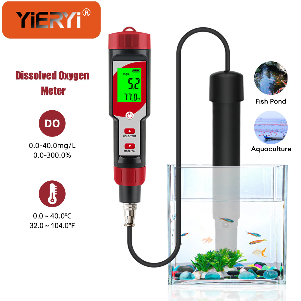 Marine Aquarium Water Analyzer - Opgeloste zuurstofmeter voor water ATC, 0-40,00