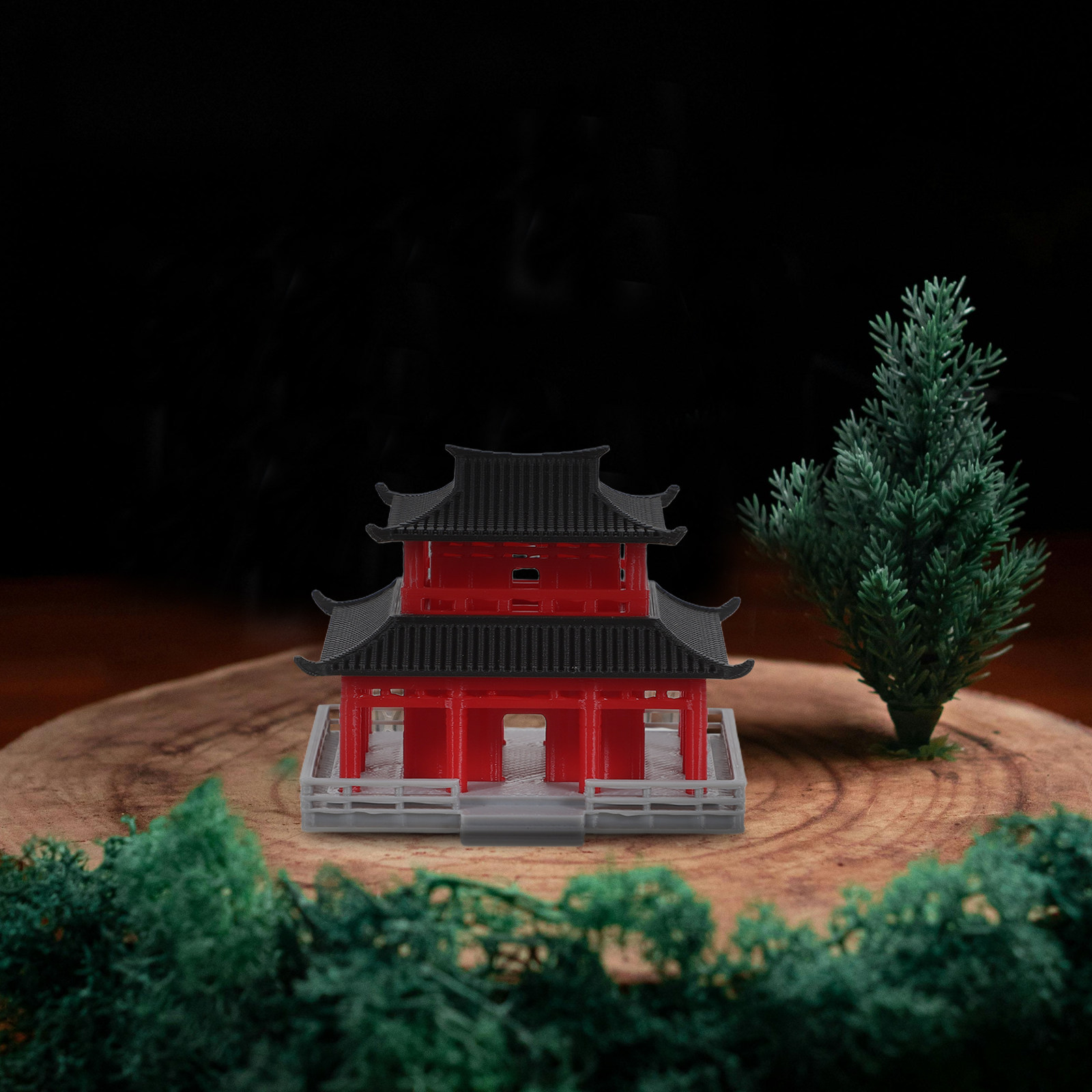 Zwart Rood Oud Chinees Paviljo - Aquarium & Marine Science Center recensie en prijs