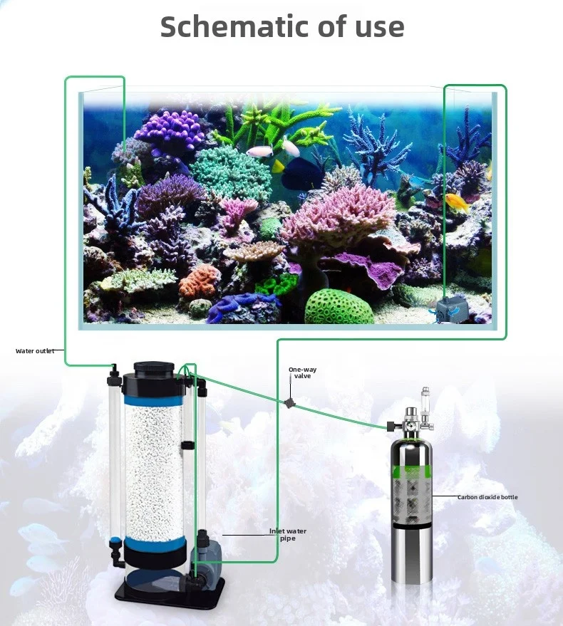 Verstelbare plastic aquarium c - Calcium Reactor Media recensie en prijs