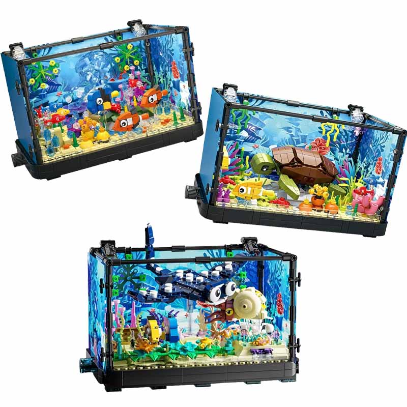 Aquarium bouwsteenset met lich - Marine Aquarium Home recensie en prijs