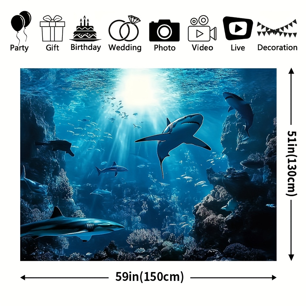 Majestueus diepzeehaai wandtap - Marine Aquarium Home recensie en prijs